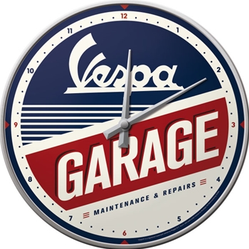 Vespa - Garage Wanduhr
