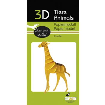 3D Papiermodell Giraffe
