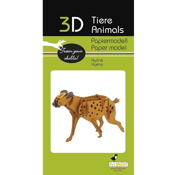 3D Papiermodell Hyäne