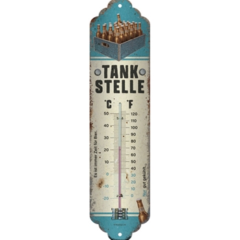 Tankstelle Bier Thermometer