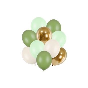 Latexballon-Set 27cm grün mix