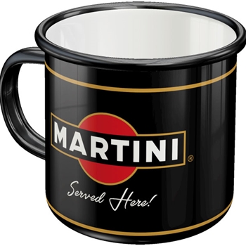 Martini Served Here Emaille-Tasse